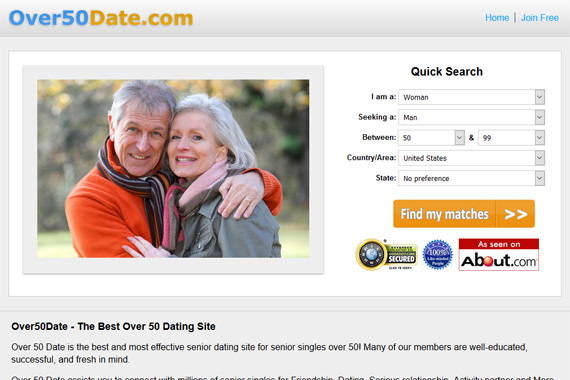 top free dating sites for over 50